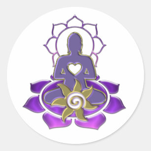 BUDDHA-Energie   Erstellen Sie Ihren eigenen Hinte Runder Aufkleber