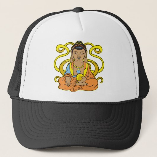 Buddha-Energie-Fluss Truckerkappe (Vorderseite)