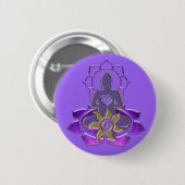 BUDDHA-Energie | Leichte Veilchen Button (Vorne & Hinten)