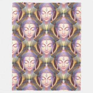 Buddha Energy - Fantas nahtloses Muster 2 Fleecedecke
