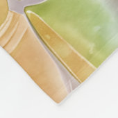 Buddha Energy - Wasserfarbenes nahtloses Muster 3 Fleecedecke (Ecke)