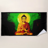 Buddha Enlightenment Beach Towel Strandtuch (Vorderseite)