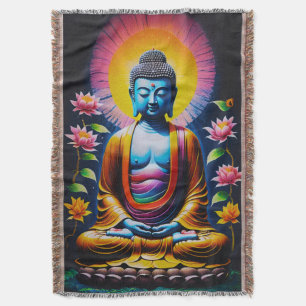 Buddha - Erblühende Achtsamkeit Decke