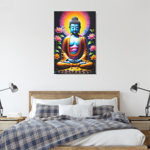 Buddha - Erblühende Achtsamkeit Leinwanddruck