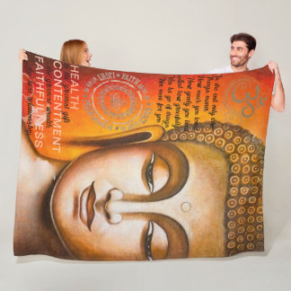 Buddha-Erleuchtung Fleecedecke