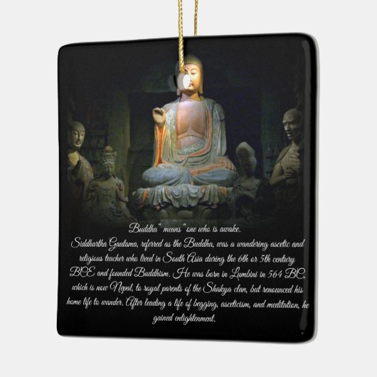 Buddha-Erleuchtung Keramikornament (Links)