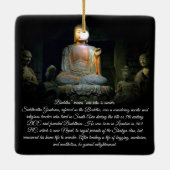 Buddha-Erleuchtung Keramikornament (Rückseite)
