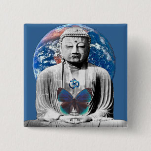 Buddha erwartet Knopf Button