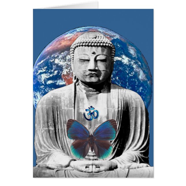 Buddha erwartet leere Karte (Vorne)