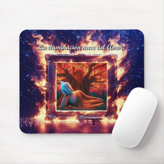 Buddha es Amor Propio Mousepad (Mit Mouse)