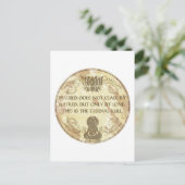 Buddha Eternal Rule Postkarte (Stehend Vorderseite)