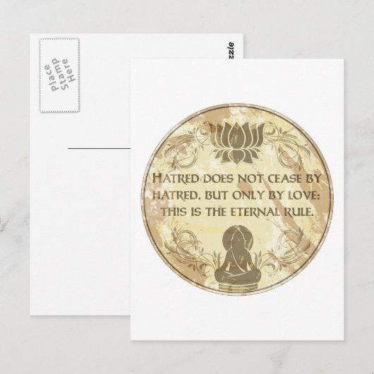 Buddha Eternal Rule Postkarte (Vorne/Hinten)