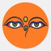 Buddha Eyes Art Sticker (Vorderseite)