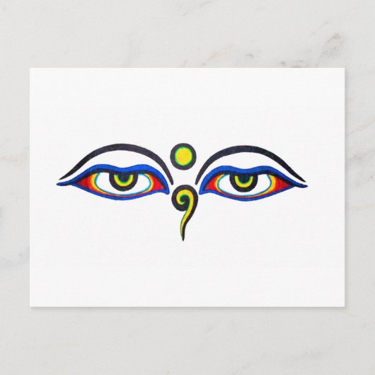 Buddha Eyes Postkarte (Vorderseite)