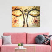 Buddha Eyes Watercolor Canvas Print Leinwanddruck (Insitu (Wohnzimmer))
