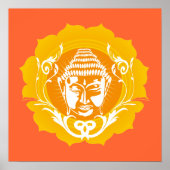 Buddha Face Art Poster (Vorne)