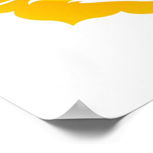 Buddha Face Art Poster (Ecke)