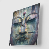 Buddha Face Clock Quadratische Wanduhr (Winkel)