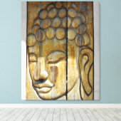 Buddha Face Leinwanddruck (Insitu (Holzboden))