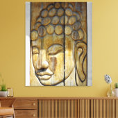 Buddha Face Leinwanddruck (Insitu (Wohnzimmer))