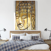 Buddha Face Leinwanddruck (Insitu (Schlafzimmer))