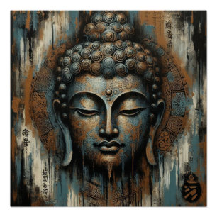 BUDDHA FACE MALERIN #3 POSTER