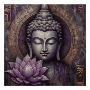 BUDDHA FACE MALERIN #8 POSTER