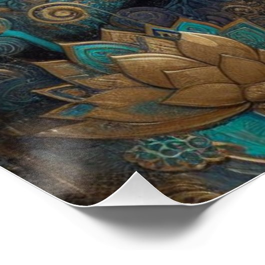 BUDDHA FACE MALERIN #9 POSTER (Ecke)