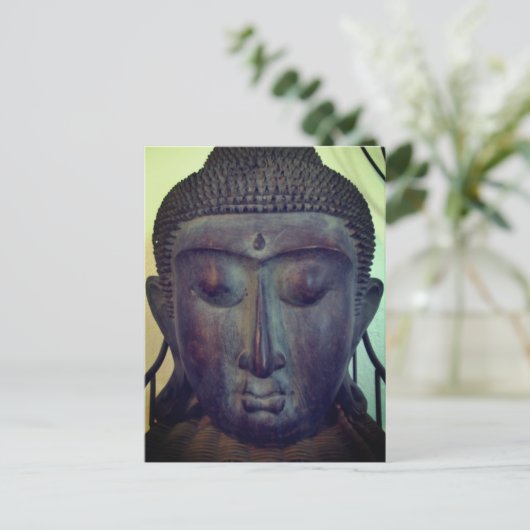 Buddha Face Postkarte (Stehend Vorderseite)