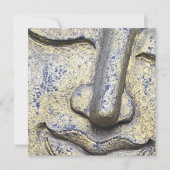 Buddha Face Zen Harmony Buddhahood Flat Card (Vorderseite)