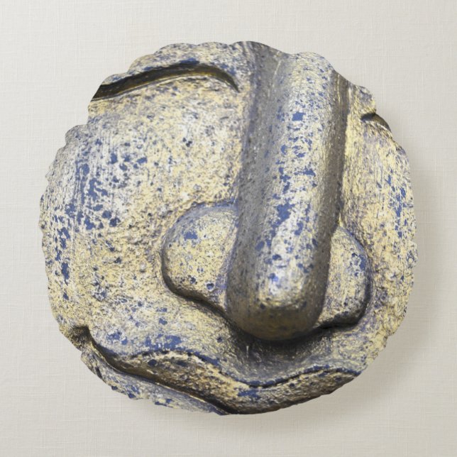 Buddha Face Zen Harmony Buddhahood Throw Kissen (Vorderseite)