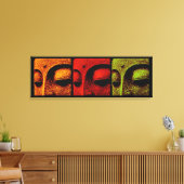 Buddha Faces Triptych Art Leinwand (Insitu (Wohnzimmer))