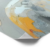 Buddha Farbige Malerei - Moderne Impasto-Kunst Poster (Ecke)