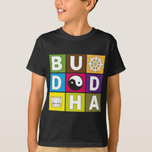 Buddha färbte Blöcke T-Shirt