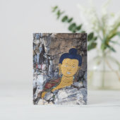 Buddha-Felsenmalerei Postkarte (Stehend Vorderseite)
