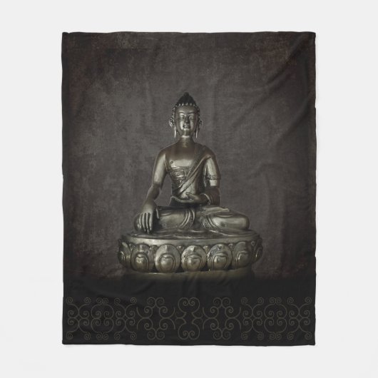 Buddha Fleecedecke (Vorderseite)