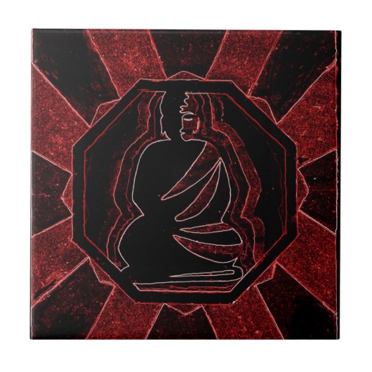 Buddha Fliese (Vorderseite)