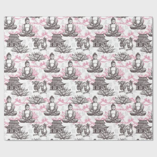 Buddha Floral Gift Geschenkpapier (Flach)