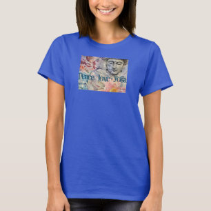 Buddha-FriedensLiebe-Yoga-entspannter T-Shirt