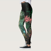 Buddha-FriedensRuhe-beruhigender Farbfrauen Leggings (Links)