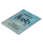 Buddha Friedenssymbol Notizblock (Linke Seite)