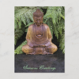 Buddha-Frohe Festtage Feiertagspostkarte