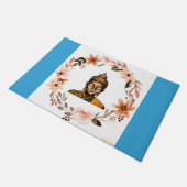 Buddha Fußmatte (Schrägansicht)