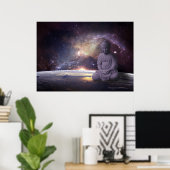 Buddha Galaxy Poster (Heimbüro)