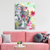 Buddha Ganesha Kunstdruck auf Leinwand (Insitu (Wohnzimmer))