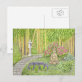 Buddha Garden Postkarte (Vorne/Hinten)
