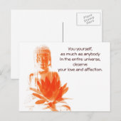 Buddha Gautama Anführungskarte Postkarte (Vorne/Hinten)