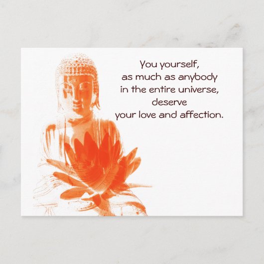 Buddha Gautama Anführungskarte Postkarte (Vorderseite)