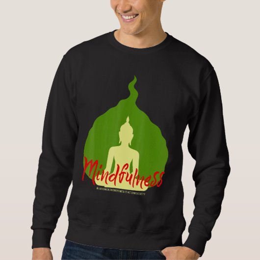 Buddha Gautama Mindfulness Peace Love Kindness M Sweatshirt (Vorderseite)