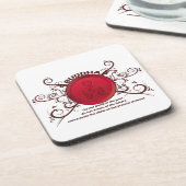 Buddha-Gegenwart Getränkeuntersetzer (Linke Seite)